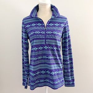 Columbia Quarter Zip Fleece Pullover Sweater | Size Medium